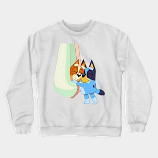 Bluey and Bingo Hug Crewneck Sweatshirt